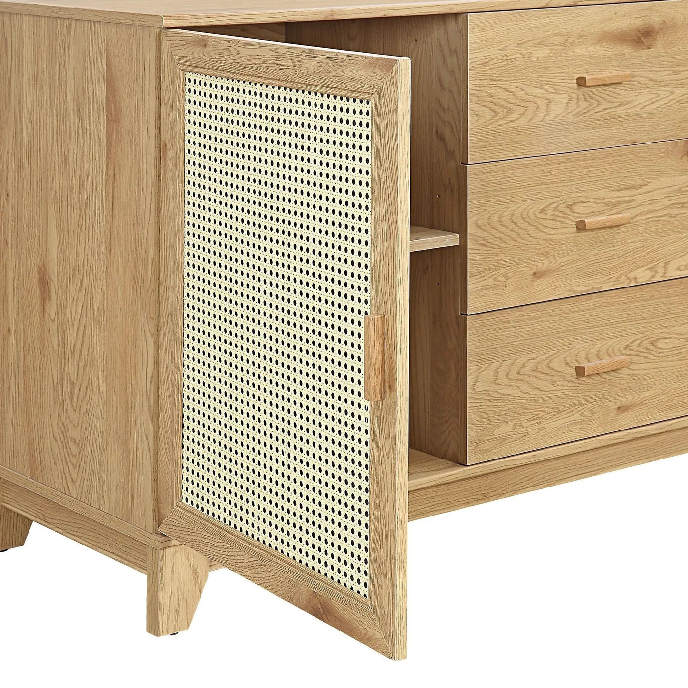 Sheridan - Modern Cane Design Sideboard by HouseOfZazla