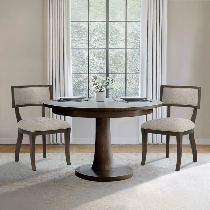 Marie - Upholstered Dining Chair (Set of 2) - Beige by HouseOfZazla
