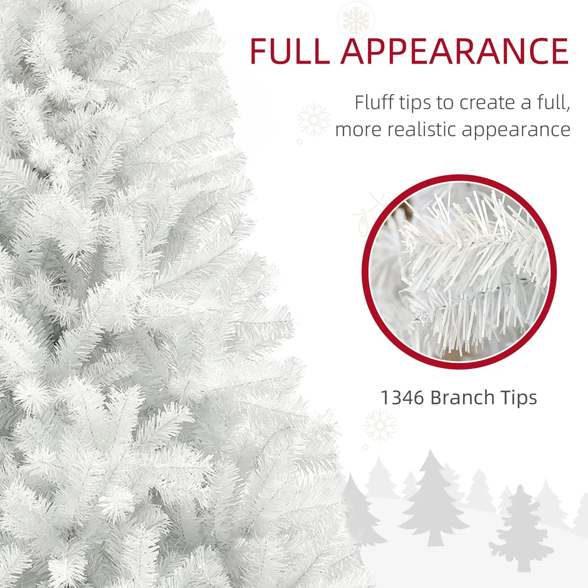 HOMCOM 7.5ft Tall Artificial Christmas Tree by HouseOfZazla
