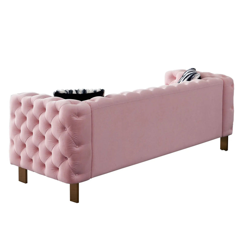 Chesterfield - Modern Tufted Living Room Sofa, 84.25''W Couch by Unique Piece Furniture