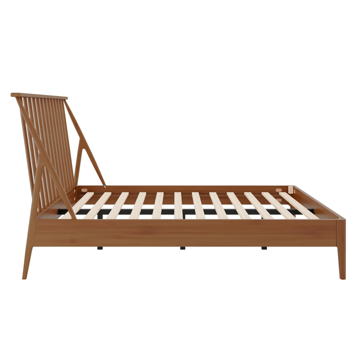 Bohemian Platform Bed With Tall Headboard by HouseOfZazla