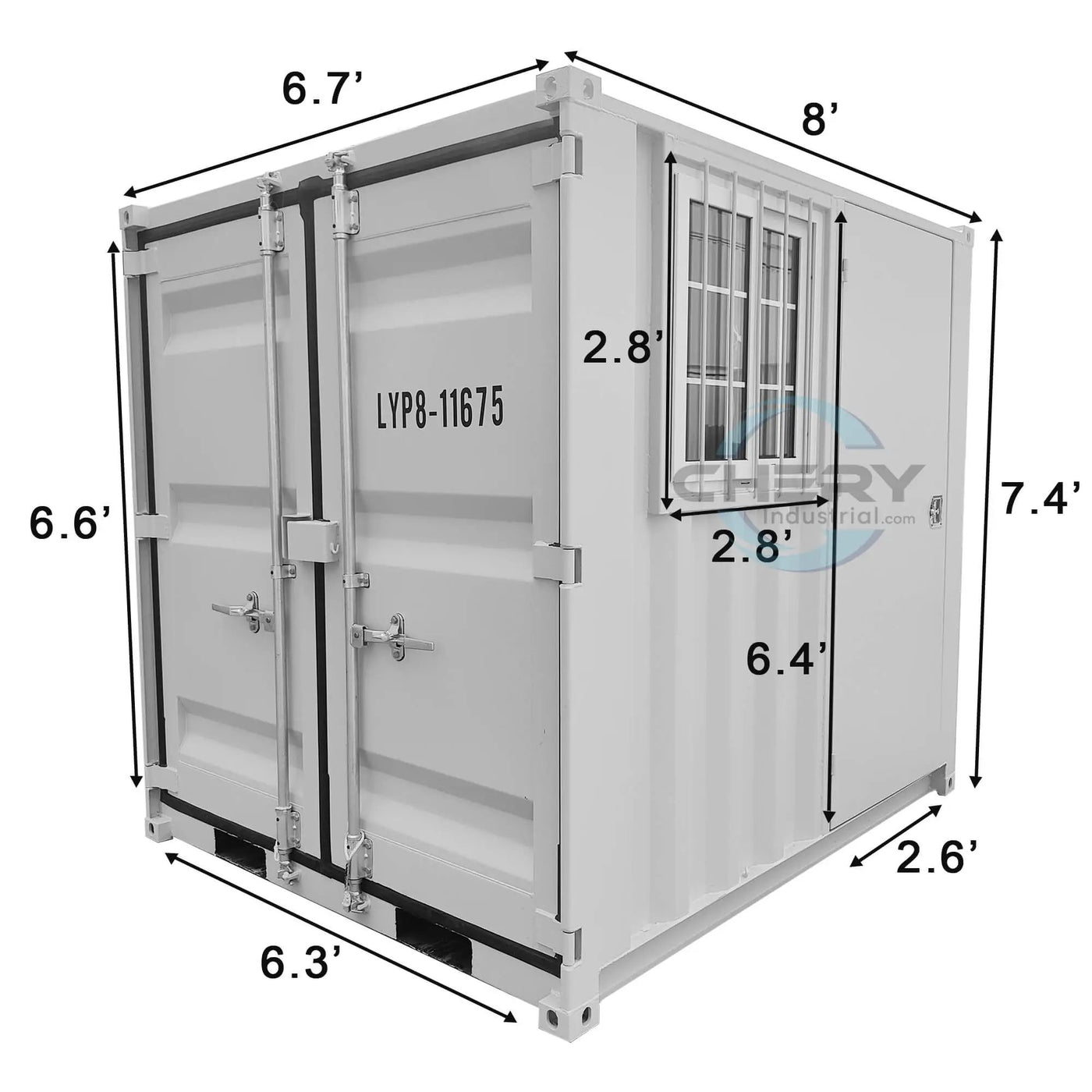 8ft Small Cubic Shipping Container by Chery Industrial