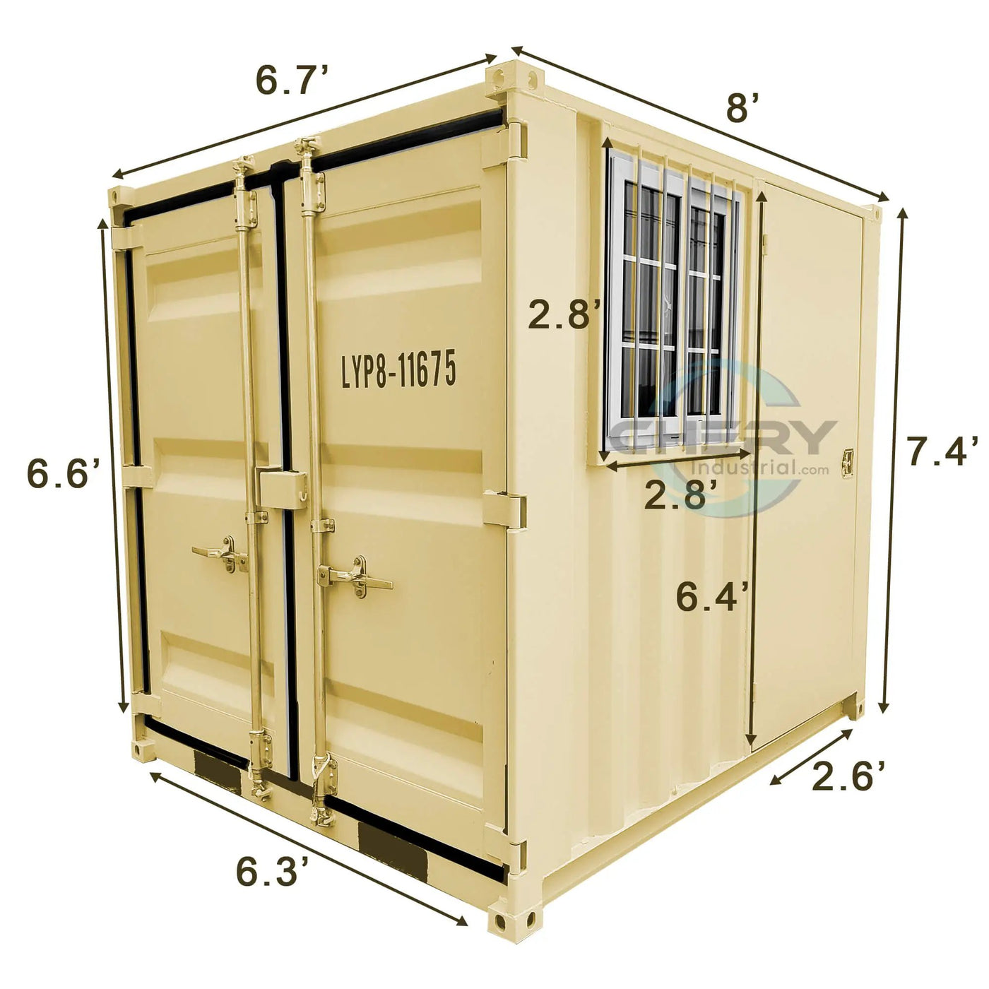 8ft Small Cubic Shipping Container by Chery Industrial