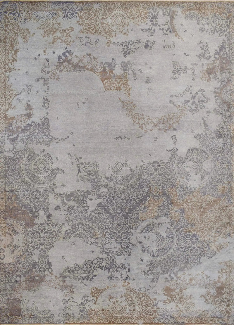 Brown Traditional Style Hand Knotted Wool 8x10 Area Rug by The Rug Decor