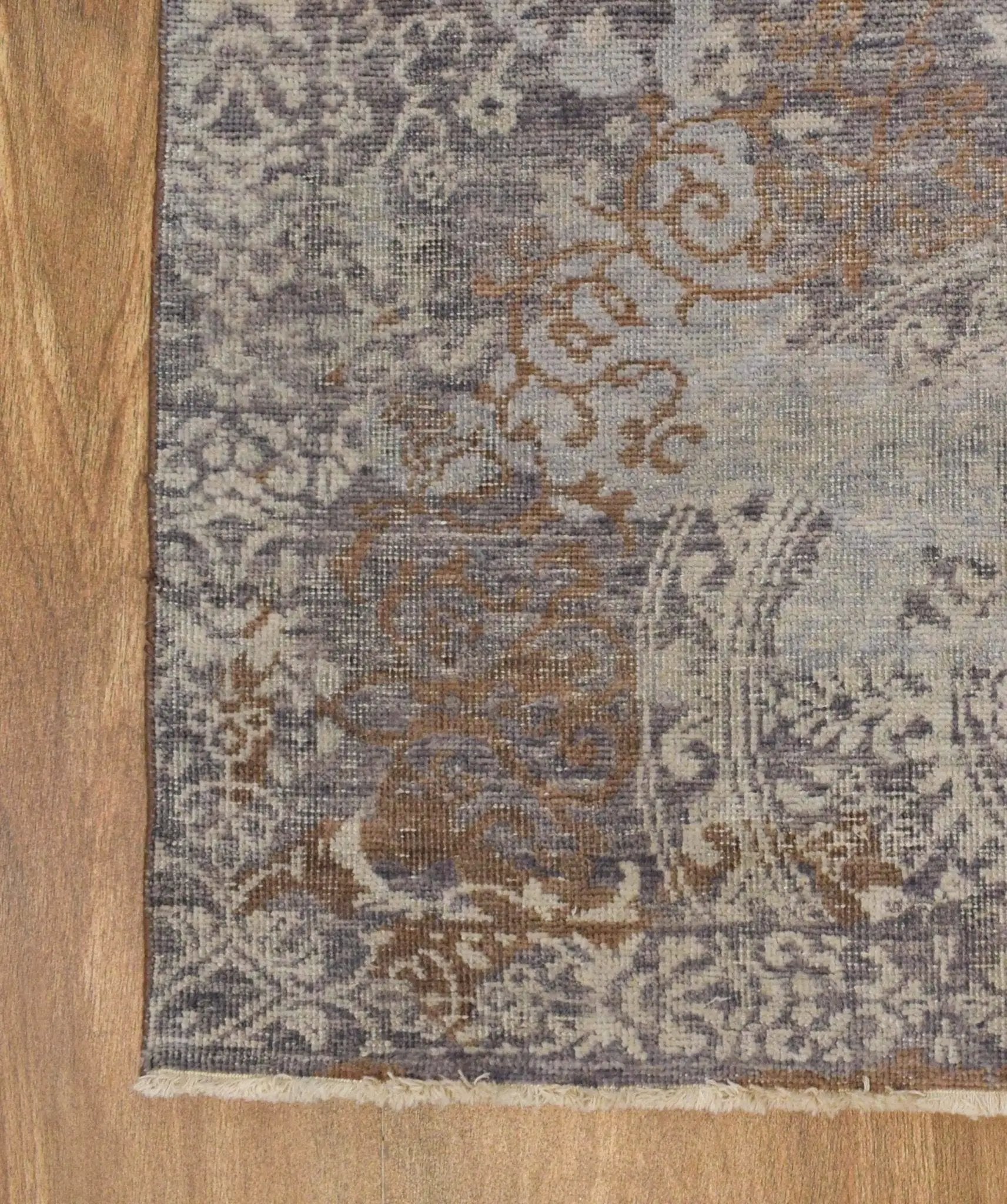 Brown Traditional Style Hand Knotted Wool 8x10 Area Rug by The Rug Decor