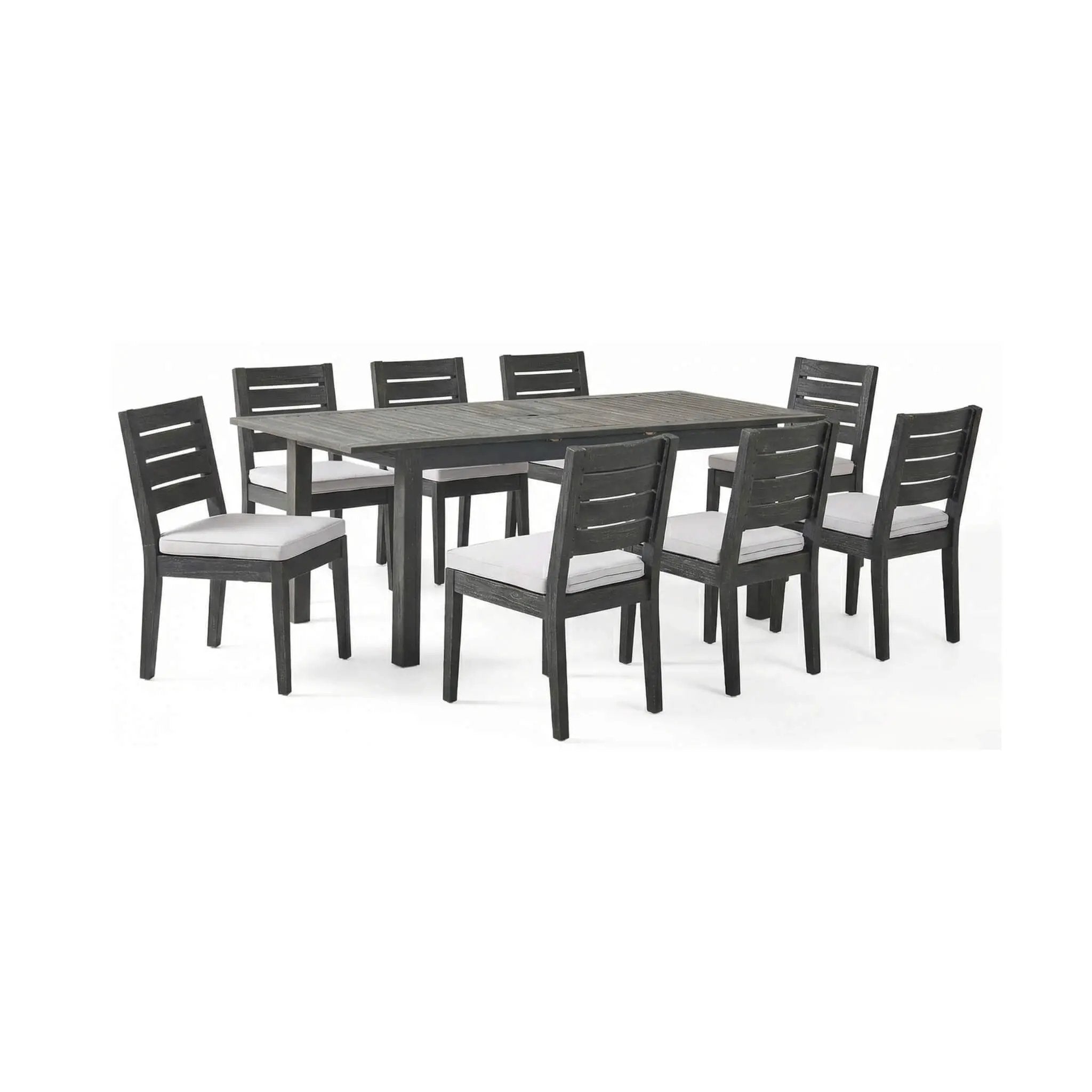 Alora 9-Piece Outdoor Dining Set With Extendable Acacia Wood Patio Table (SAK75134) by SAKSBY WHOLESALE