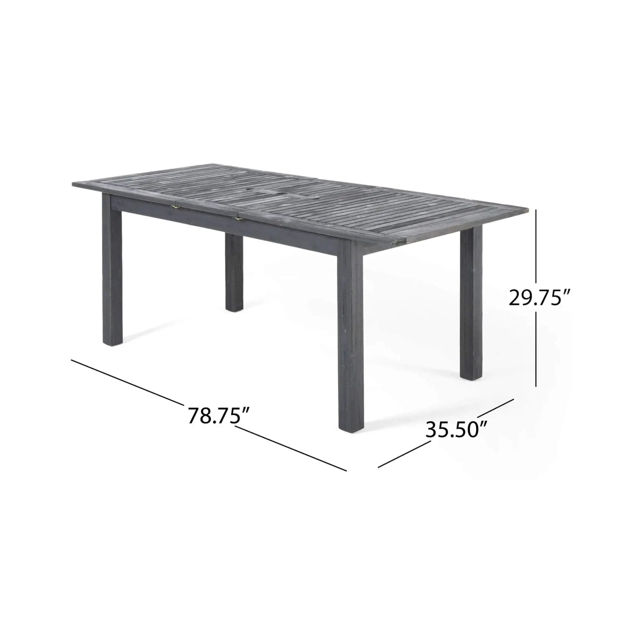 Alora 9-Piece Outdoor Dining Set With Extendable Acacia Wood Patio Table (SAK75134) by SAKSBY WHOLESALE