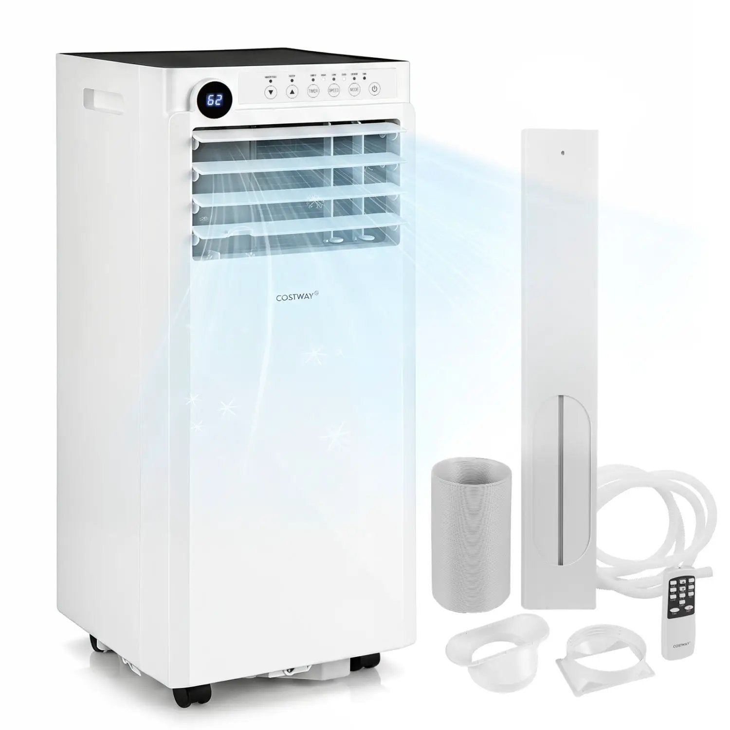 9000 BTU Portable Air Conditioner with Dehumidifier & Timer by DirectDeals
