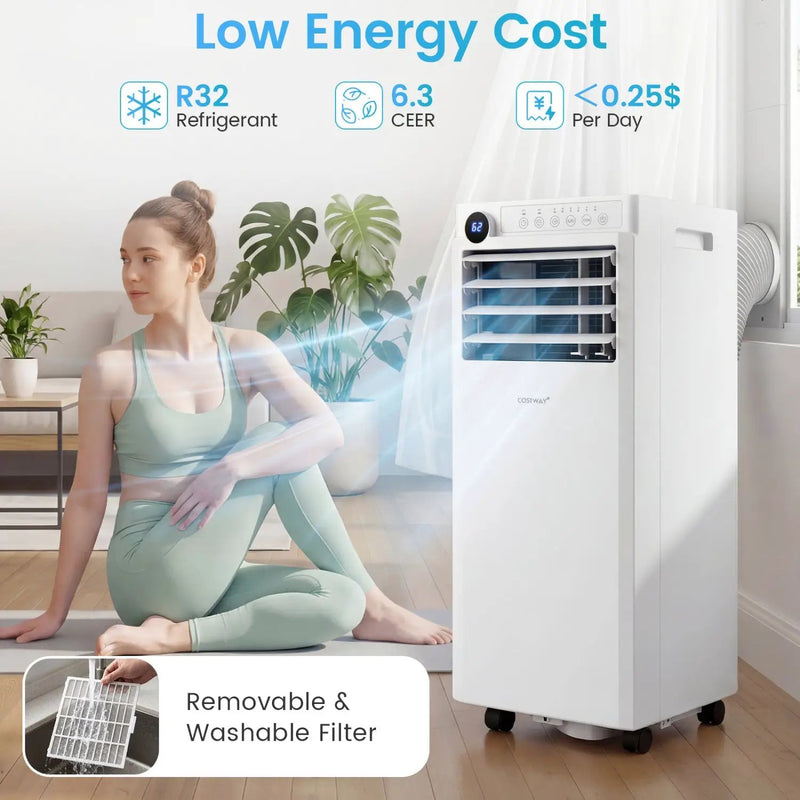 9000 BTU Portable Air Conditioner with Dehumidifier & Timer by DirectDeals