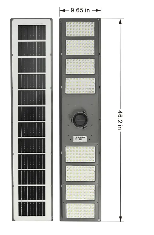 9000W All-in-One Double Side Solar Street Light Road Path Motion Sensor Parking a lot IP65 Waterproof by Outdoor Solar Outlet