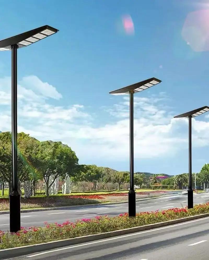 9000W All-in-One Double Side Solar Street Light Road Path Motion Sensor Parking a lot IP65 Waterproof by Outdoor Solar Outlet