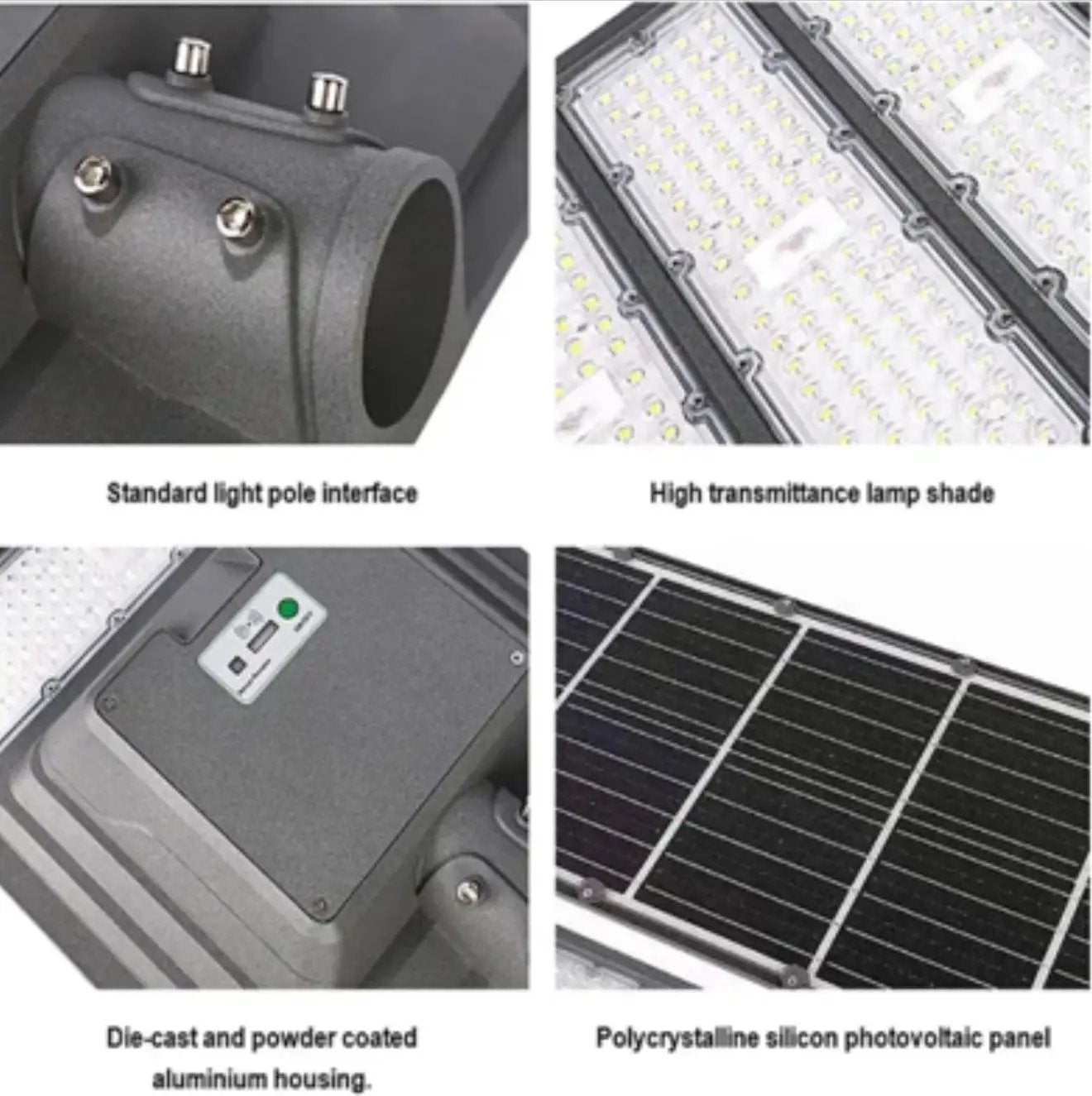 9000W Aluminum Frame All In One Solar Street /Parking Lights Motion Sensor, Dusk to Dawn 180000LM with Remote Control by Outdoor Solar Outlet