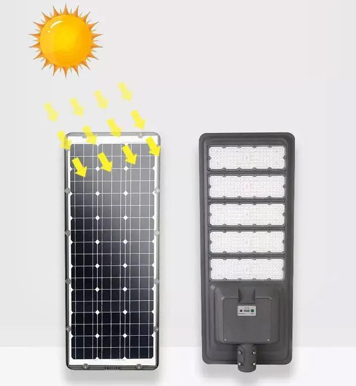 9000W Aluminum Frame All In One Solar Street /Parking Lights Motion Sensor, Dusk to Dawn 180000LM with Remote Control by Outdoor Solar Outlet