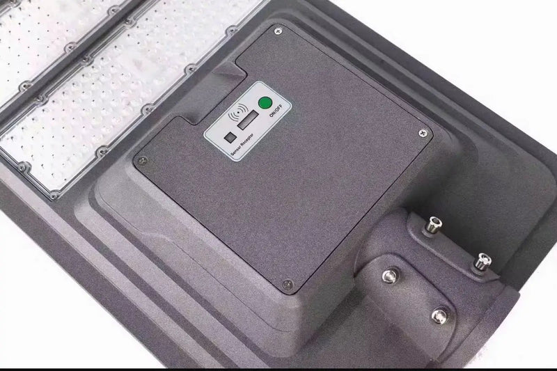 9000W Aluminum Frame All In One Solar Street /Parking Lights Motion Sensor, Dusk to Dawn 180000LM with Remote Control by Outdoor Solar Outlet