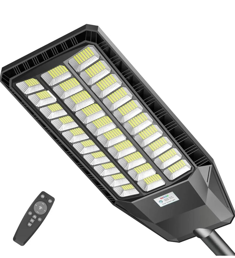 9000W Solar Street Light, 180000 Lumens Dusk to Dawn Street Lights Solar Powered Motion Sensor by Outdoor Solar Outlet