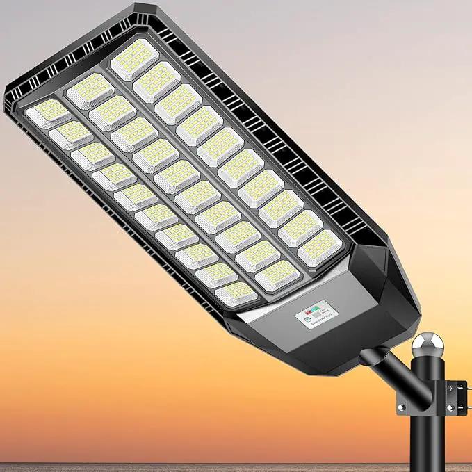 9000W Solar Street Light, 180000 Lumens Dusk to Dawn Street Lights Solar Powered Motion Sensor by Outdoor Solar Outlet