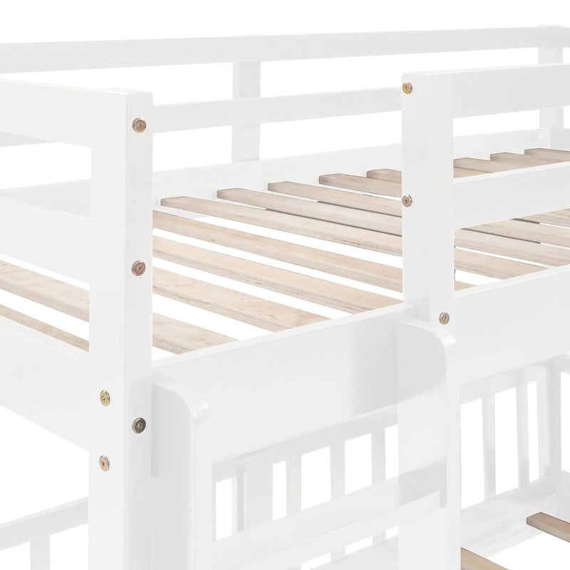 Functional Bunk Bed & Convertible Ladder And Slide by HouseOfZazla