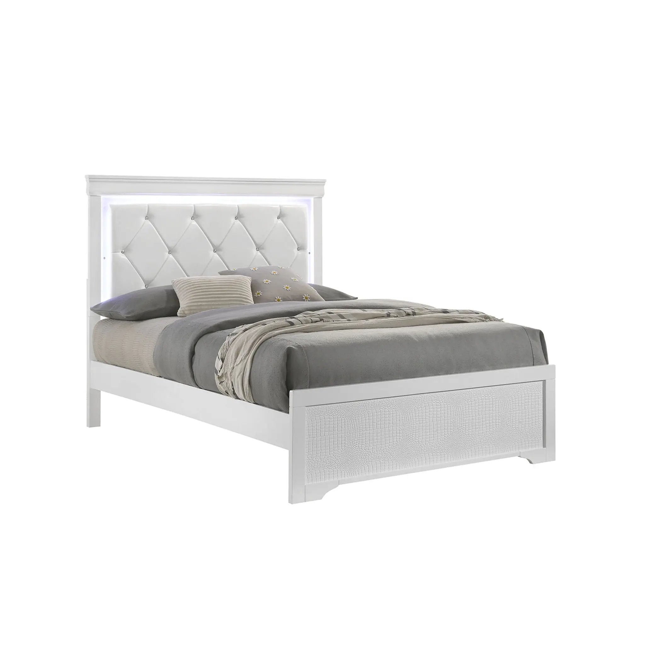 Blaze - Bed With LED Headboard by HouseOfZazla