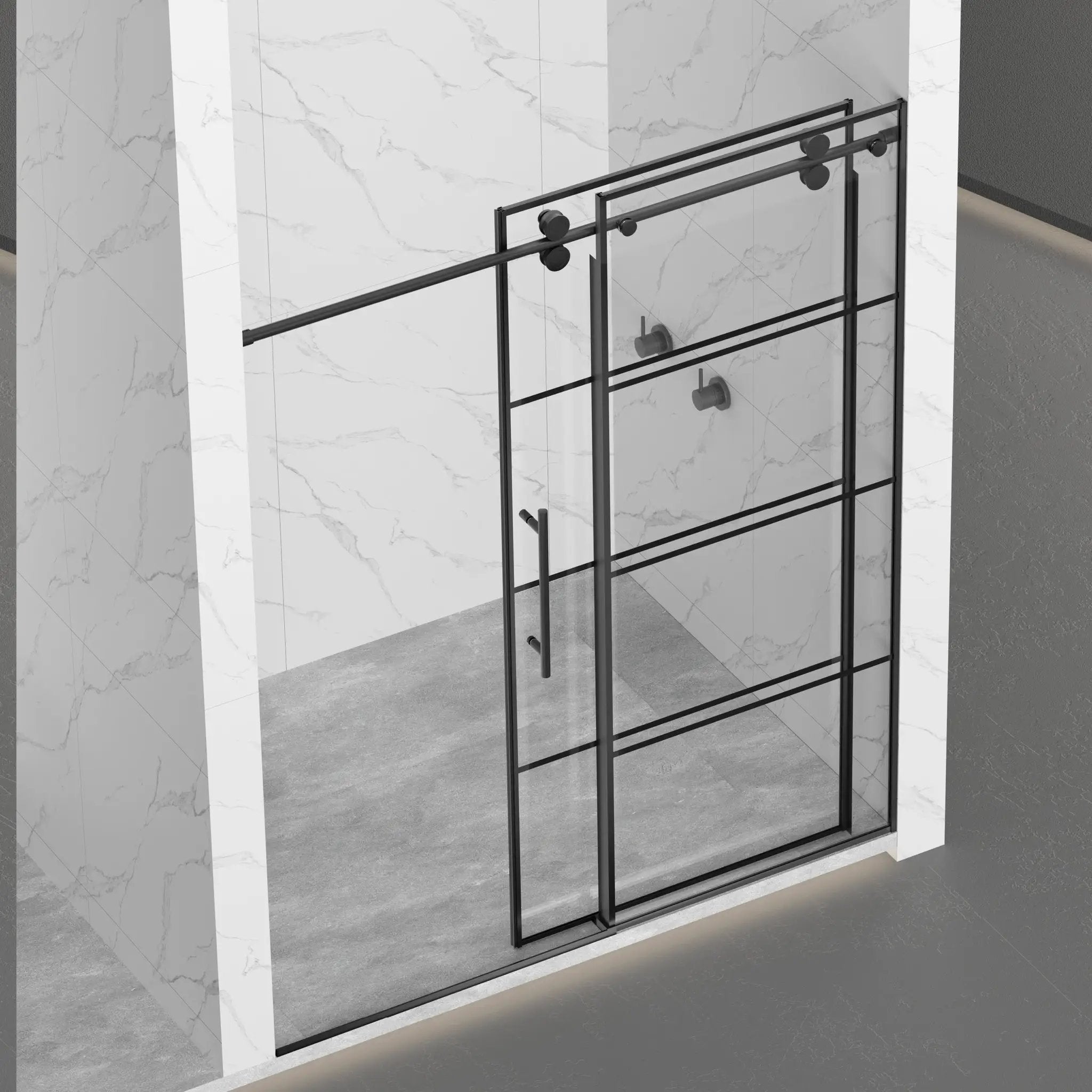 Matte Shower Doors - 56-60" W x 72" H by HouseOfZazla