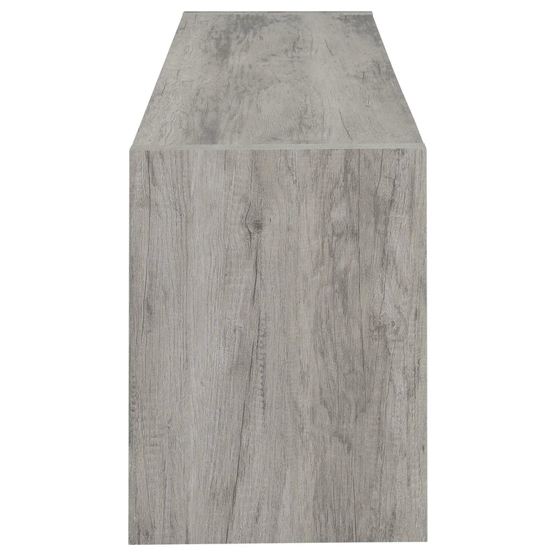 Burke 2-door Engineered Wood 71-inch TV Stand Grey Driftwood by Unique Piece Furniture