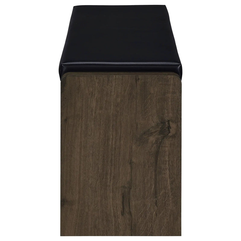 Arrington Storage Bench Smoked Oak by Unique Piece Furniture