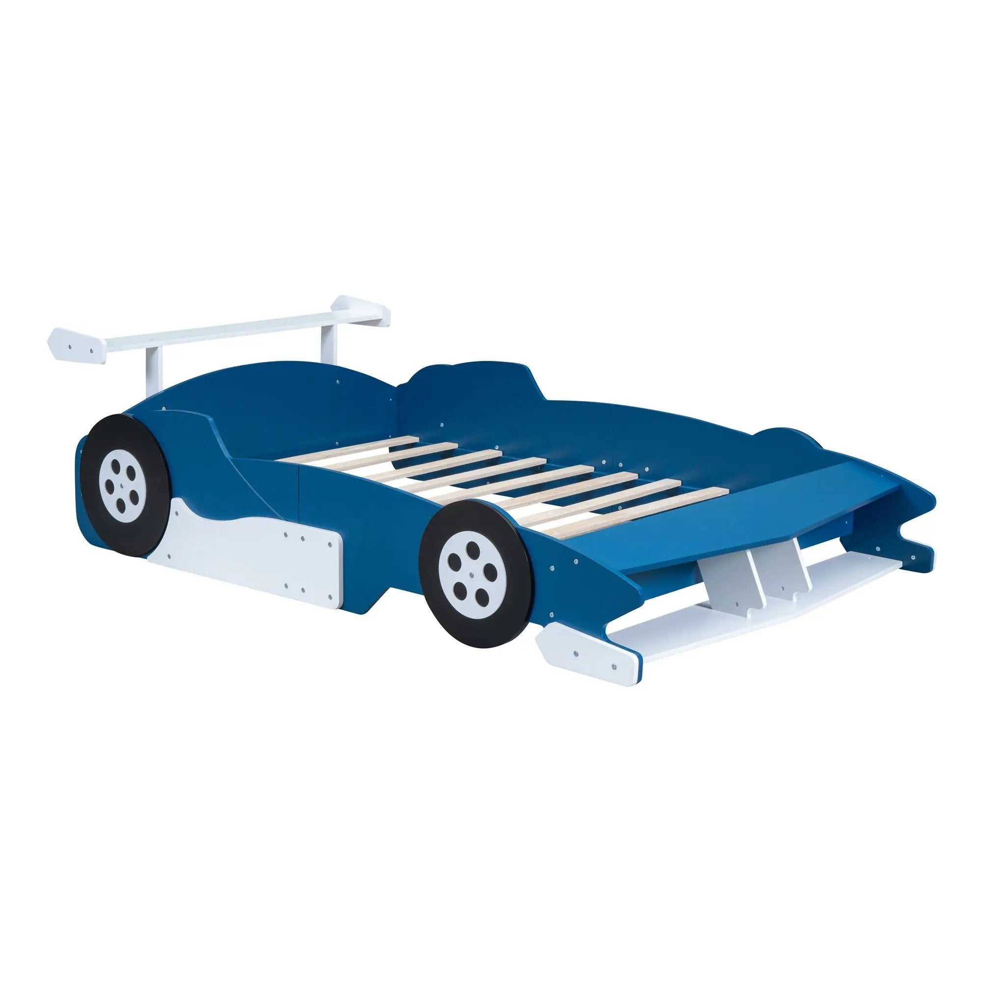 Race Car-Shaped Platform Bed With Wheels by Unique Piece Furniture