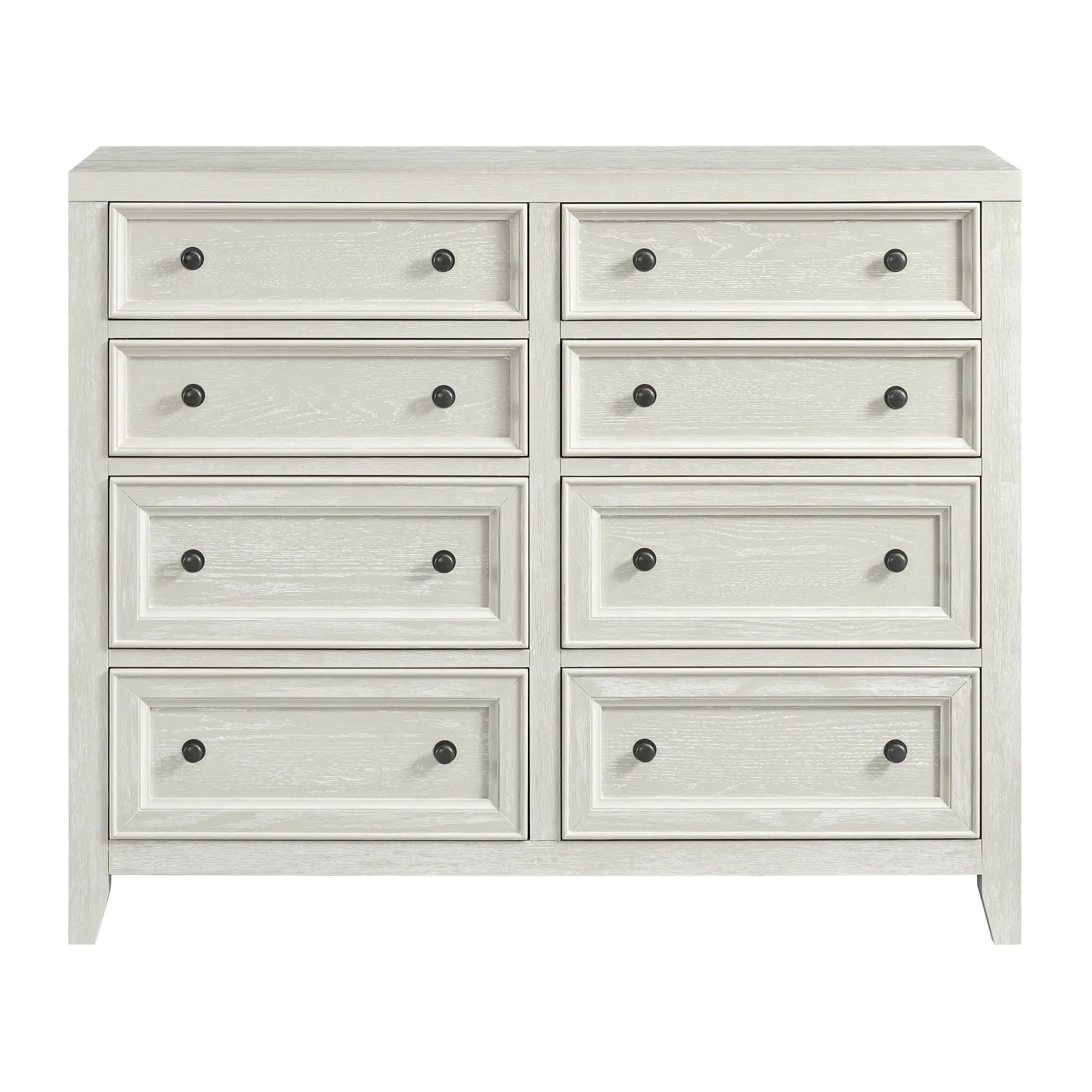 8 Drawer Dresser With Framed Fronts And Smooth Metal Glides by HouseOfZazla