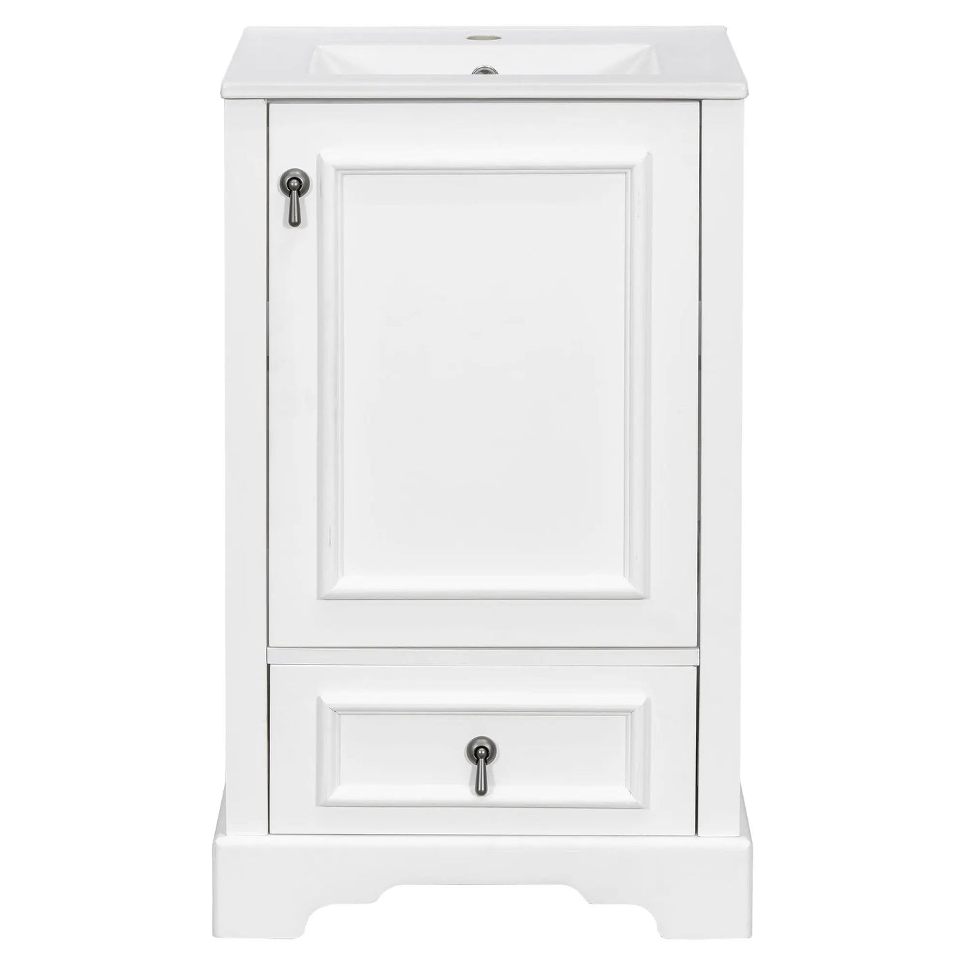 Bathroom Vanity With Sink, Soft Close Door, Adjustable U-Shaped Shelf by Unique Piece Furniture