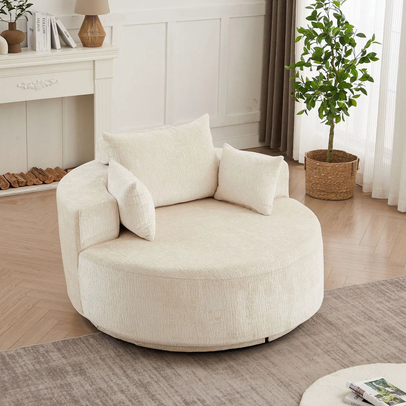 Single 360 Degree Swivel Chair For Living Room by HouseOfZazla