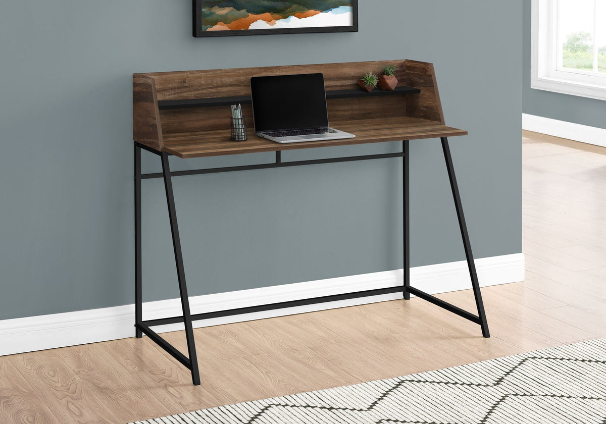 Marble Look Computer Desk with Storage Shelves - Multiple Colors, photo 19 of 24