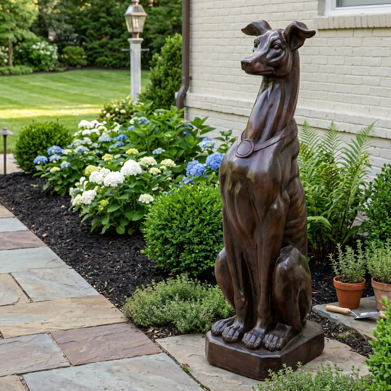Greyhound Dog Statue by HouseOfZazla