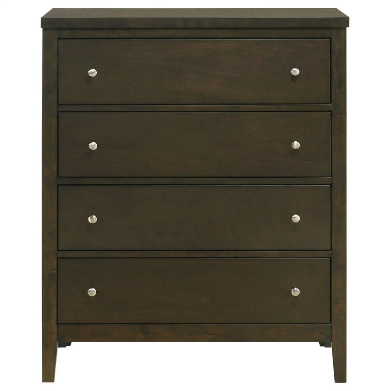 Wilkes 4-drawer Chest of Drawers Dark Cocoa by Unique Piece Furniture