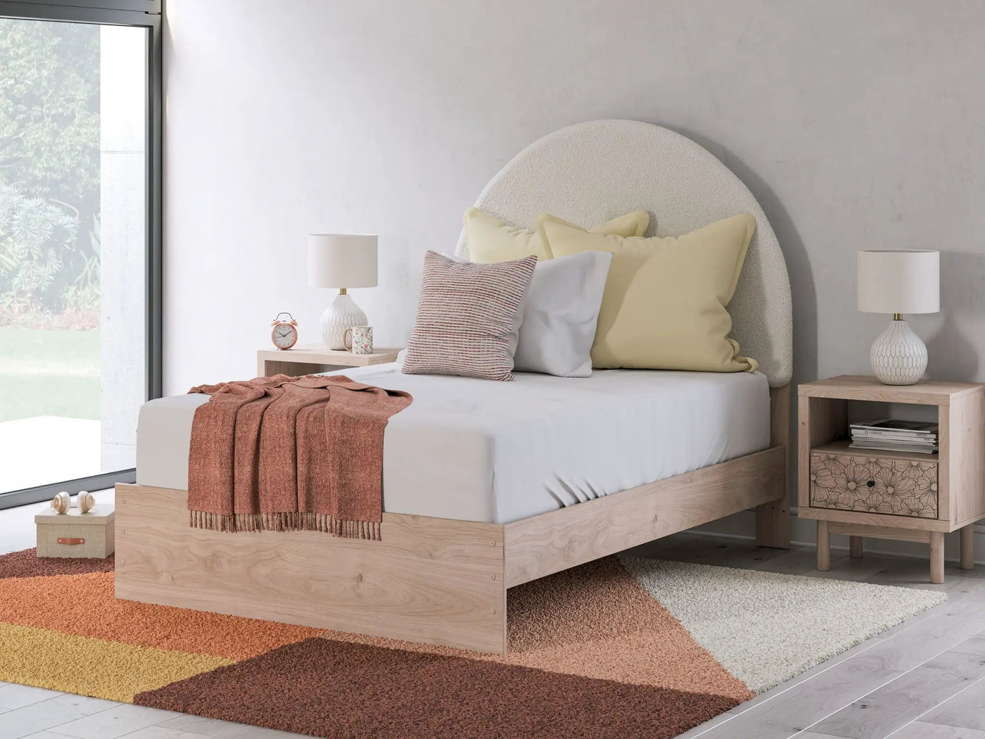 Arloster - Upholstered Panel Bed by Unique Piece Furniture