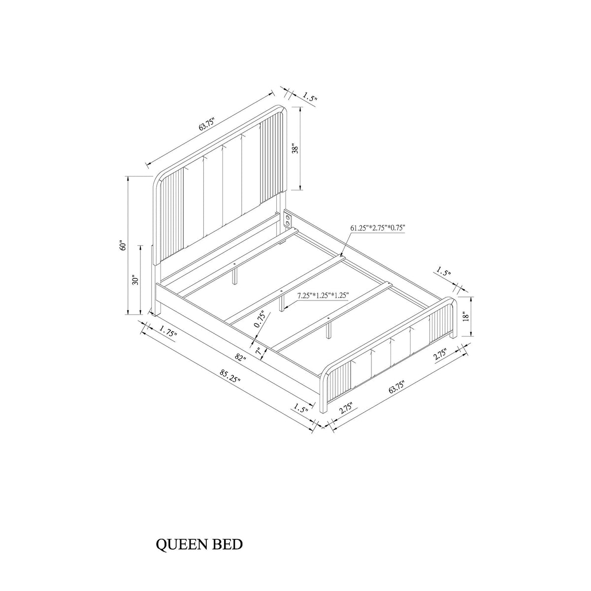 Beverly - Bed With Fluted Detailing, photo 4 of 6