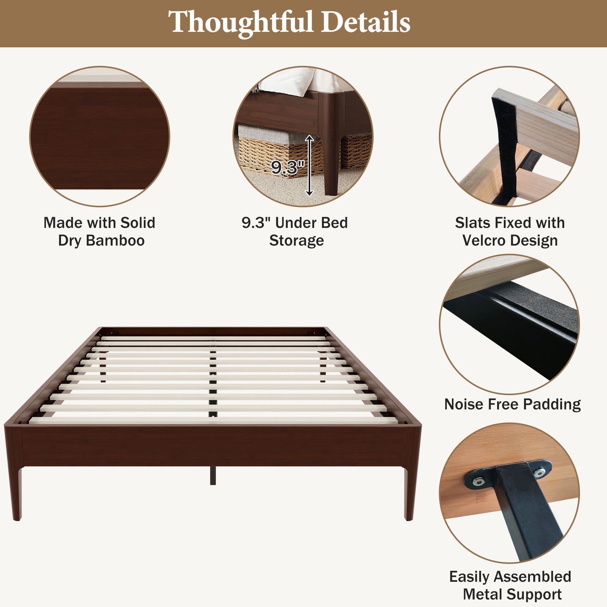 Modern Minimalist Style Platform Bed by HouseOfZazla