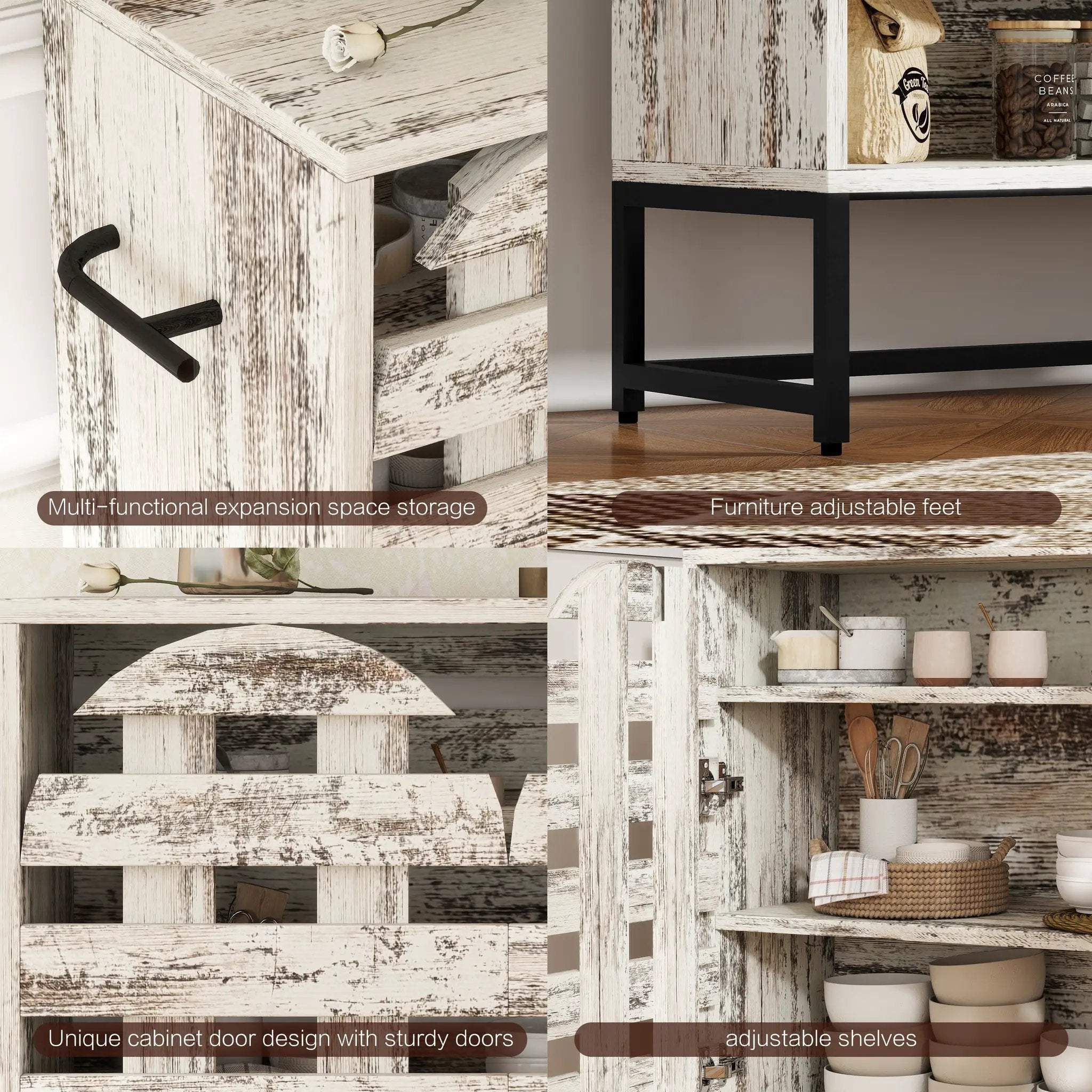 Farmhouse Sideboard Cabinet with Storage by HouseOfZazla