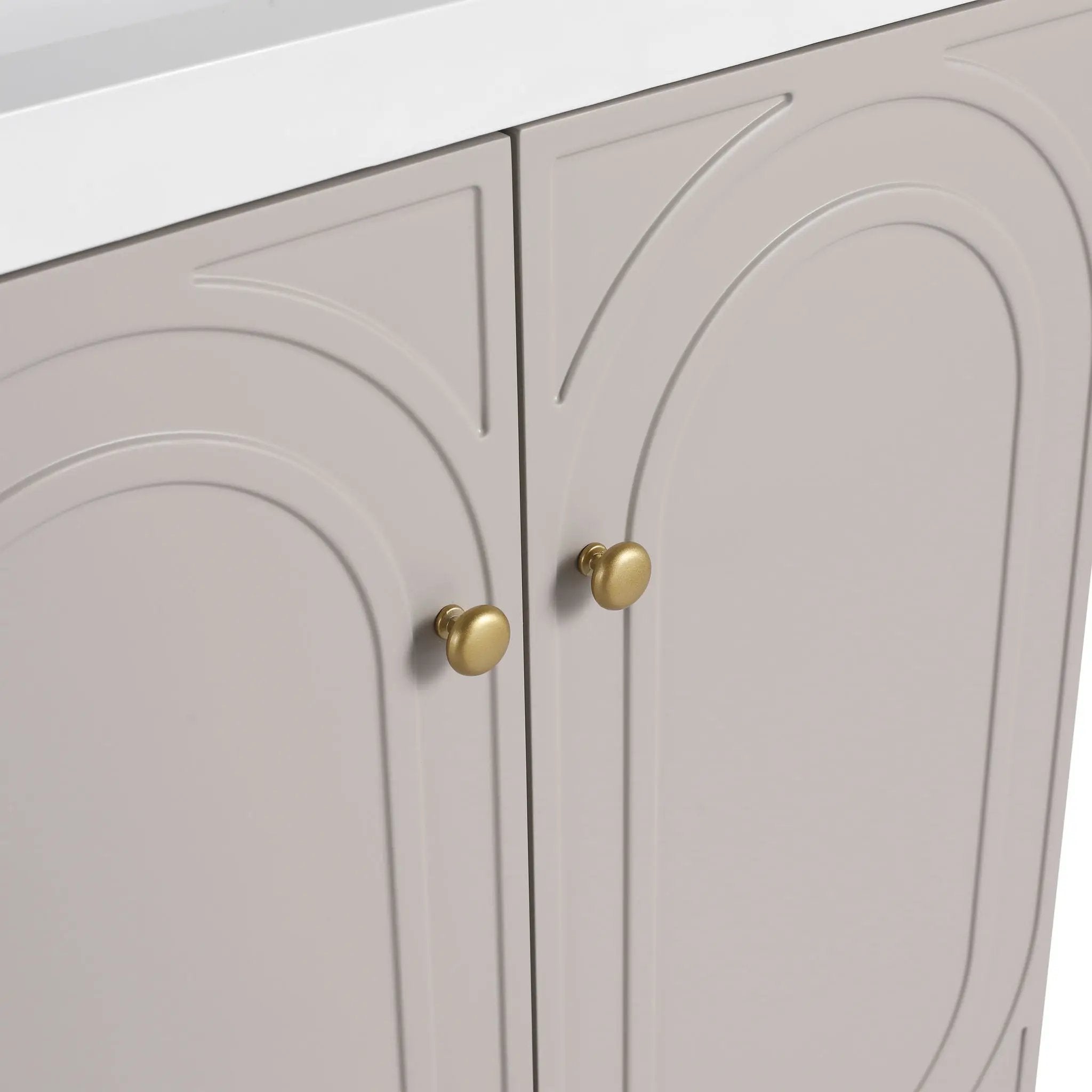 Modern Freestanding Bathroom Vanity With Soft Close Cabinet Doors