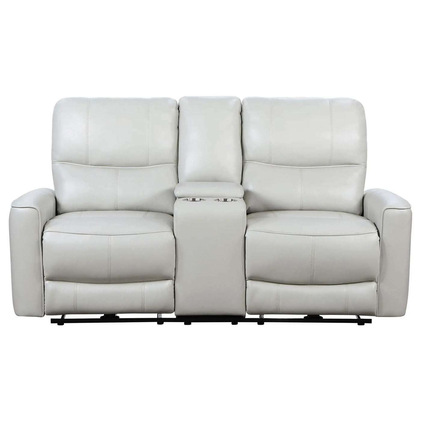 Denson - Power Reclining Loveseat With Console And USB Port by HouseOfZazla