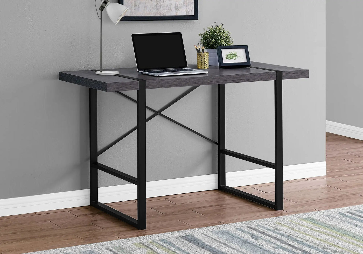 Industrial Design Computer Desk For Home Office, Laptop by HouseOfZazla