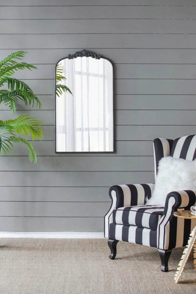 Arch Mirror, Baroque Inspired Wall Decor For Bathroom, Bedroom, Living Room by Unique Piece Furniture