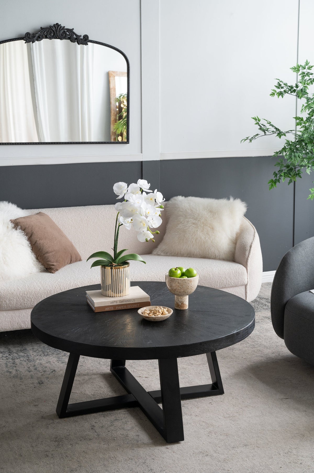 Round Marble Decorative Bowl with Smooth Finish - Cream, photo 10 of 10