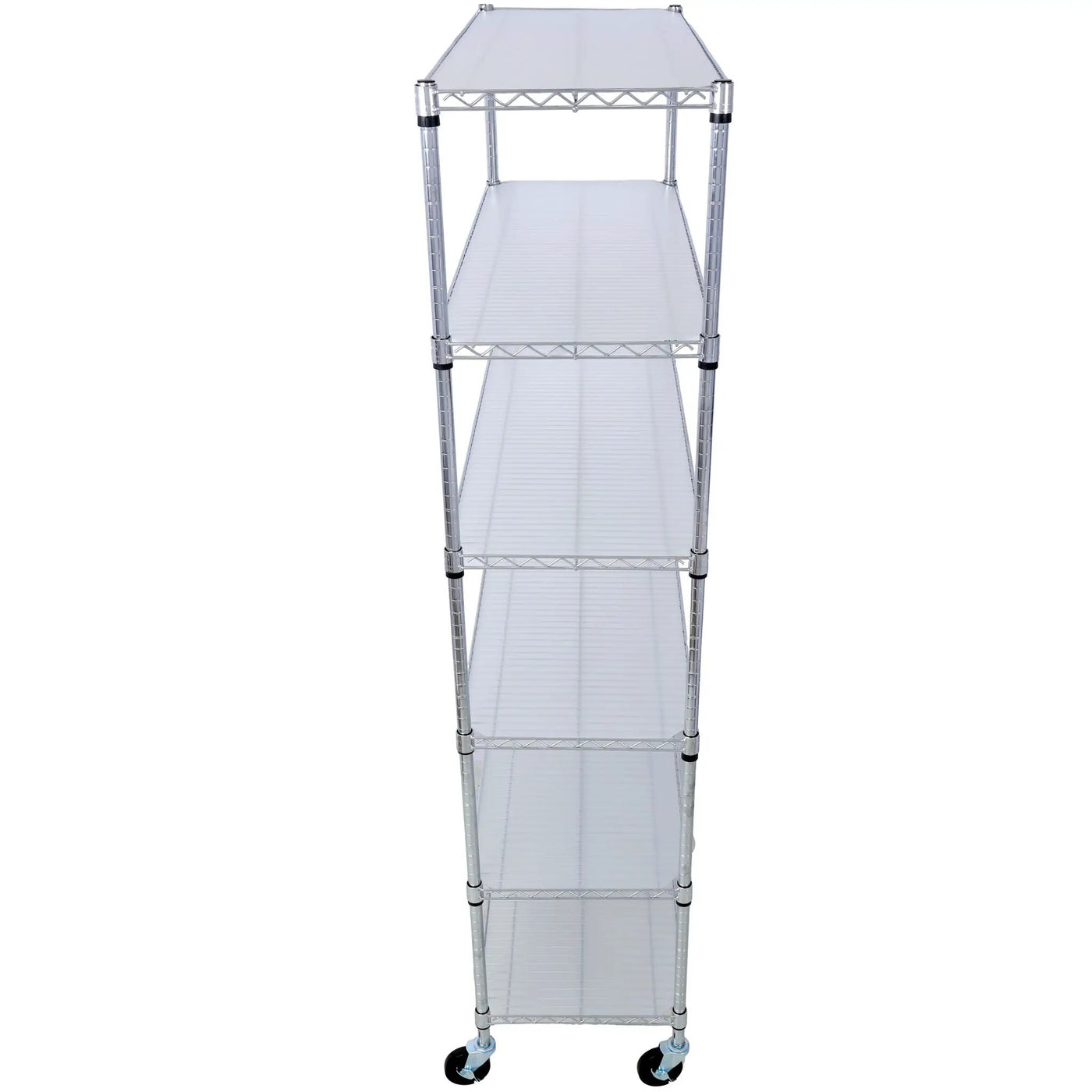6 Tier 6000Lbs Capacity Nsf Metal Shelf Wire Shelving Unit, Heavy Duty Adjustable Storage Rack With Wheels & Shelf Liners For Commercial Grade Utility Steel Storage Rack by Unique Piece Furniture
