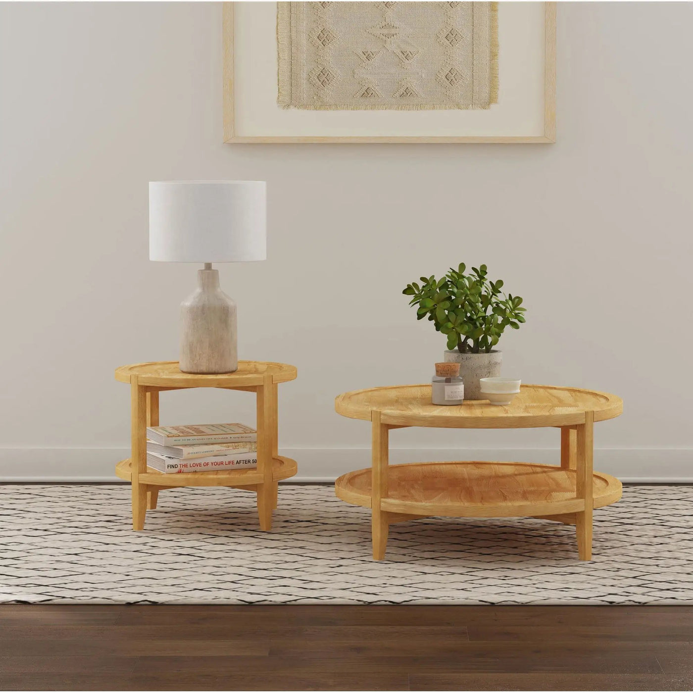 Isbell - Round Table With Storage Shelf by HouseOfZazla