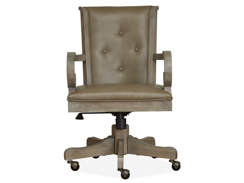 Tinley Park - Fully Upholstered Swivel Chair - Dove Tail Gray, photo 6 of 7