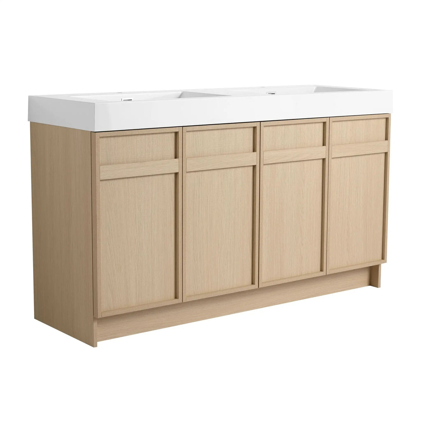 Freestanding Bathroom Vanity With Resin Sink & Soft Close Cabinet Doors by HouseOfZazla