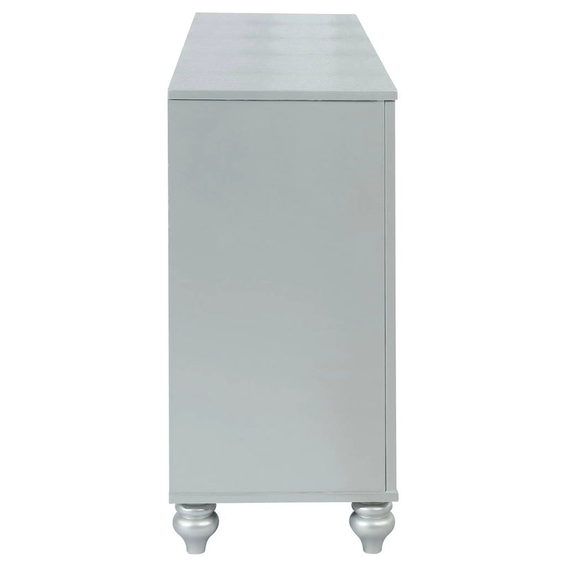 Gunnison 6-drawer Dresser Silver Metallic by Unique Piece Furniture