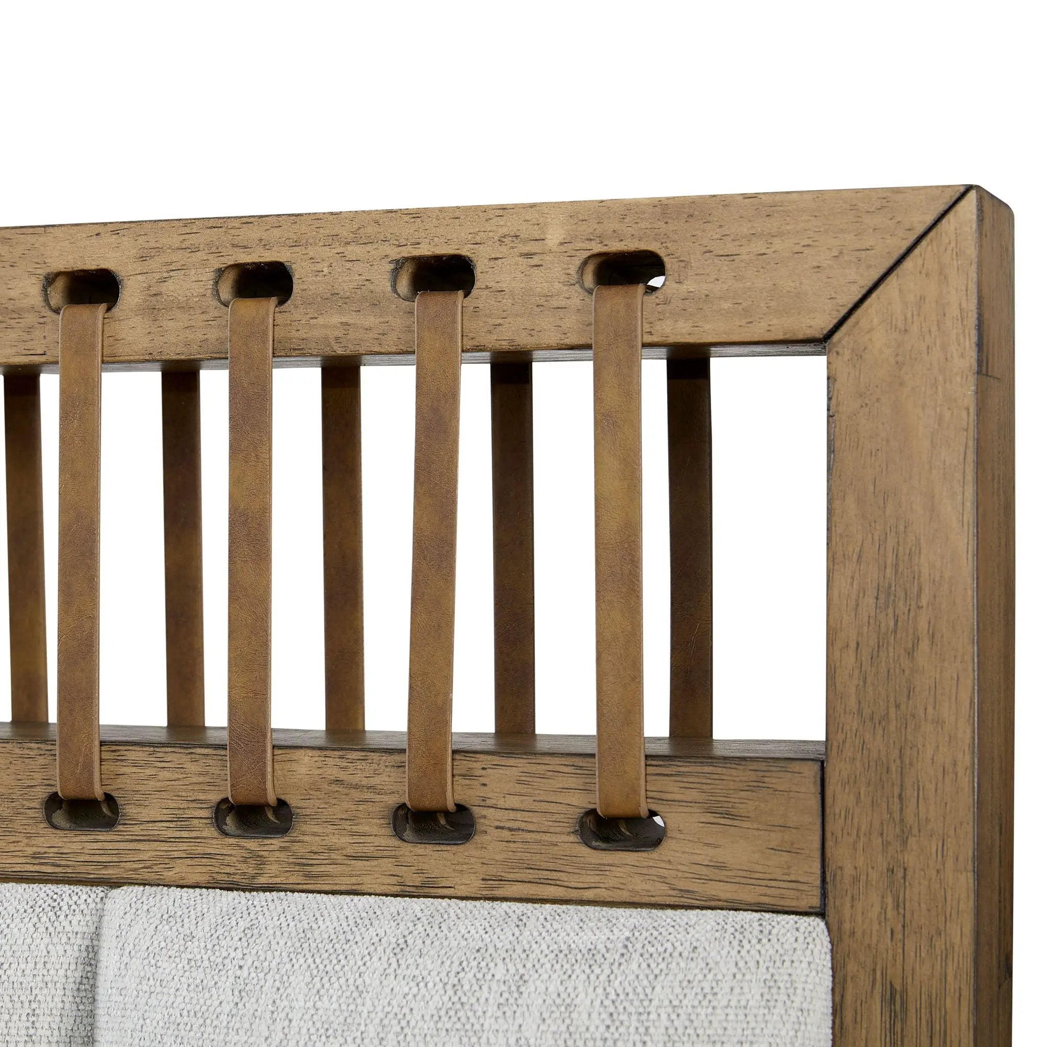 Elegant Design Upholstered And Strap Panel Bed by HouseOfZazla