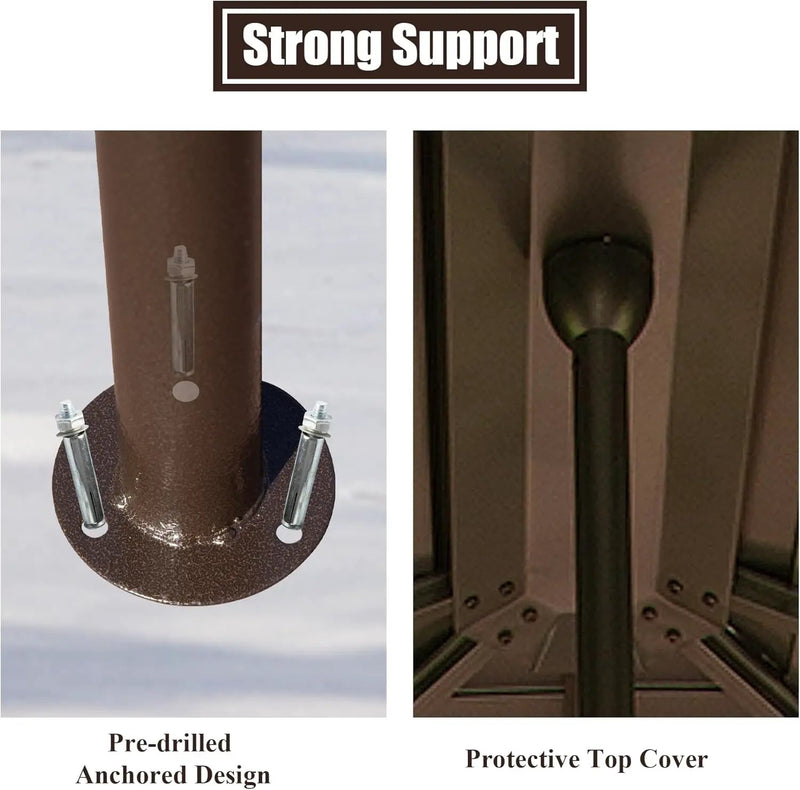 Universal Support Post for Gazebo Stability by HouseOfZazla