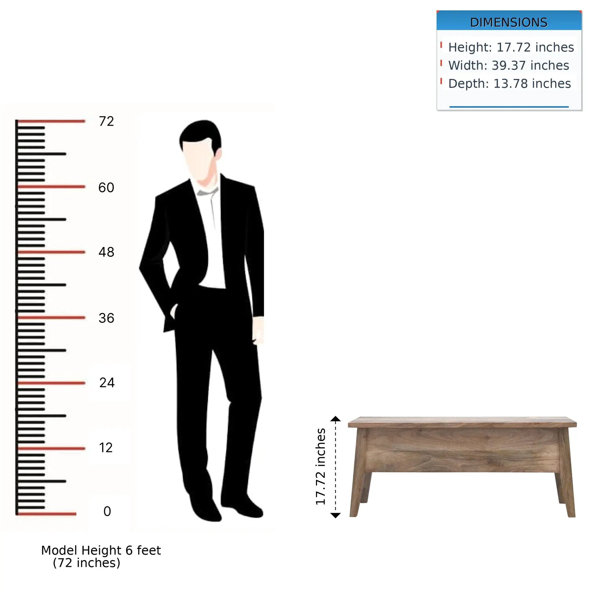 Lid Up Storage Bench - Oak by HouseOfZazla