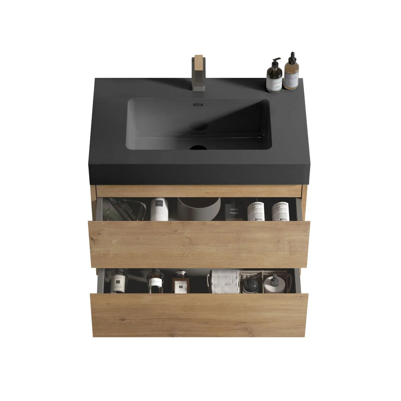 Alice Natural Oak Bathroom Vanity With Sink by HouseOfZazla